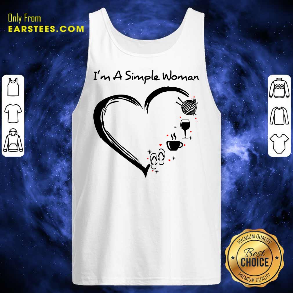 Top I’m A Simple Woman Heart Shirt - Image 2