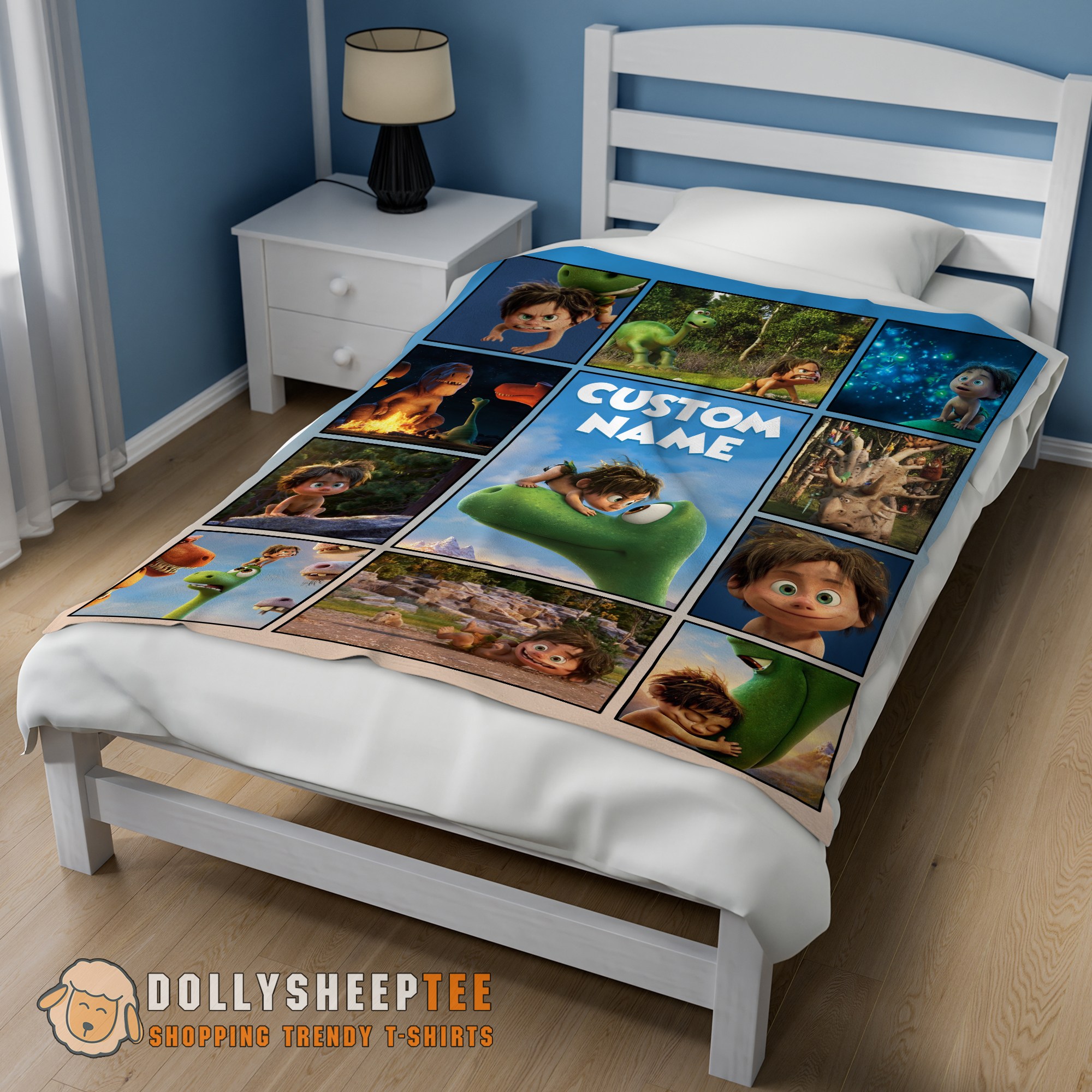 Perfect Disney Pixar The Good Dinosaur Collage Poster Blanket Fleece Customized Blanket - Image 2
