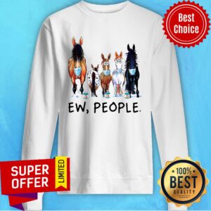 Alternative view of Awesome Horse Face Mask Ew People Shirt