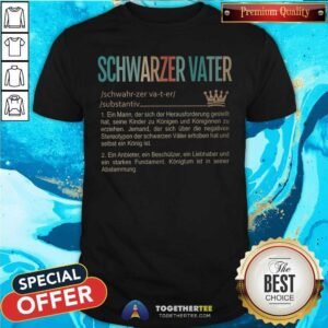 Color Schwarzer Vater Substantiv Shirt