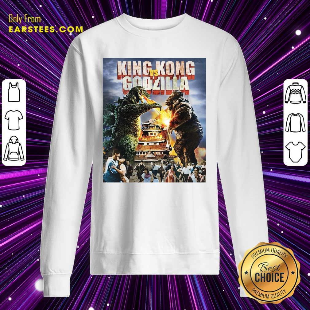 Original Kaiju Battle King And Kong Godzilla Shirt - Image 5