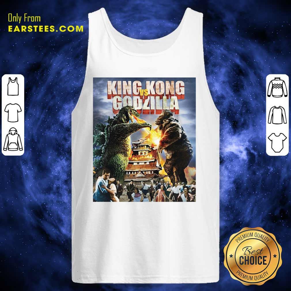 Original Kaiju Battle King And Kong Godzilla Shirt - Image 4