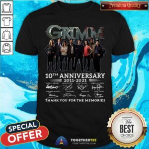 Good Grimm 10th Anniversary Thank You For The Memories Signatures Shirt