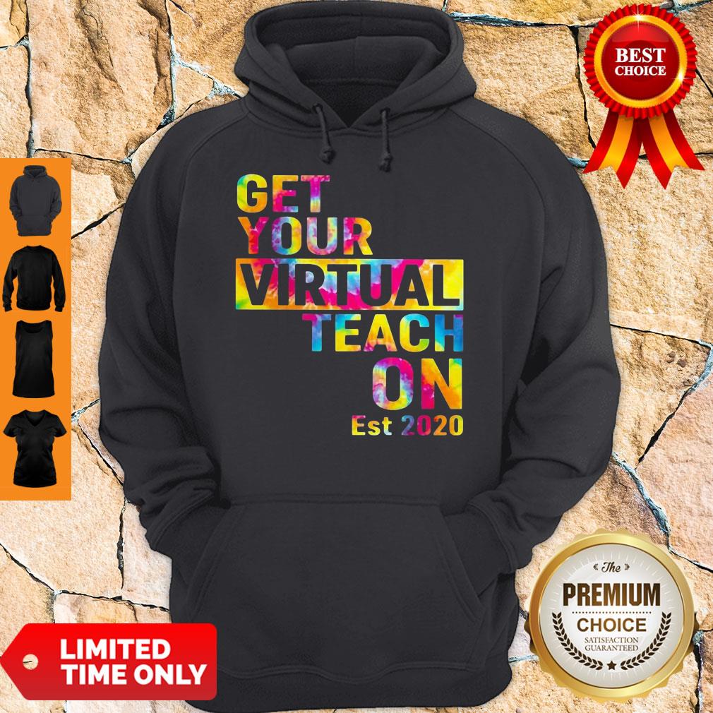 COLORFUL GET YOUR VIRTUAL TEACH ON EST 2020 COLOR SHIRT - Image 2