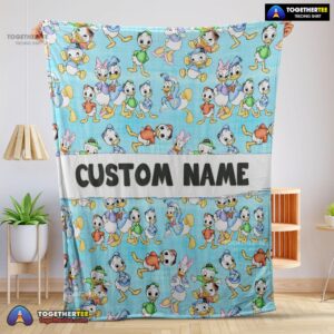 Official Disney Donald Duck Daisy Huey Dewey Louie Blanket Fleece Customized Blanket