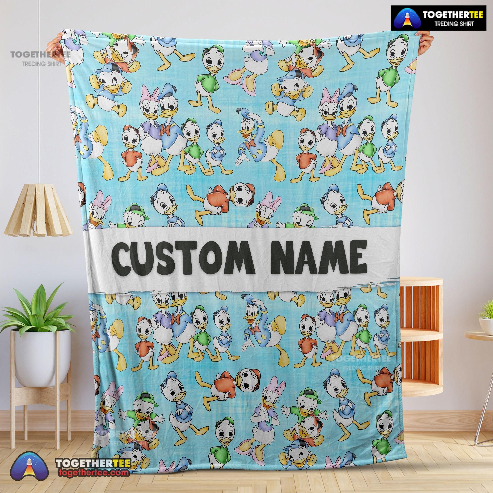 Official Disney Donald Duck Daisy Huey Dewey Louie Blanket Fleece Customized Blanket