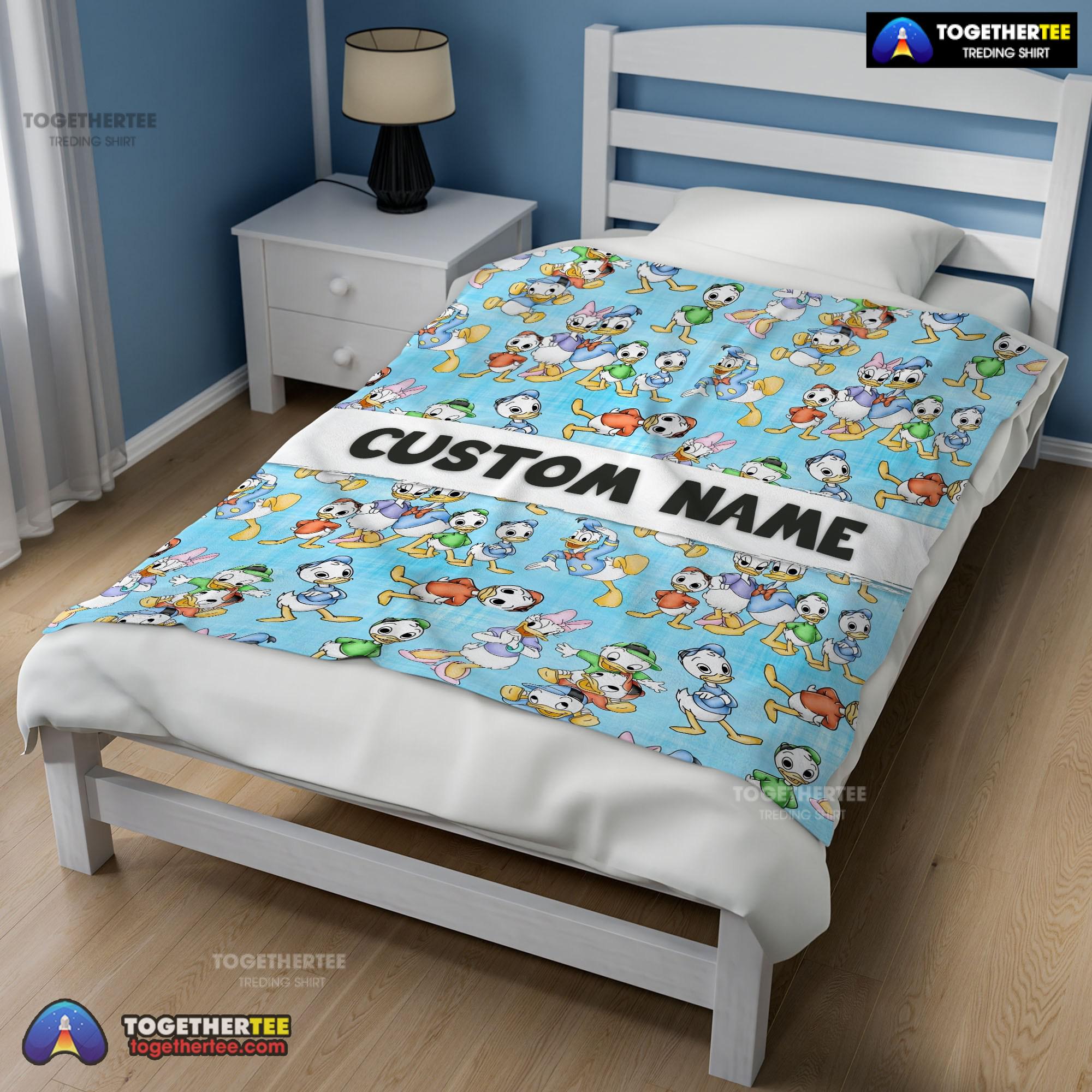 Official Disney Donald Duck Daisy Huey Dewey Louie Blanket Fleece Customized Blanket - Image 2