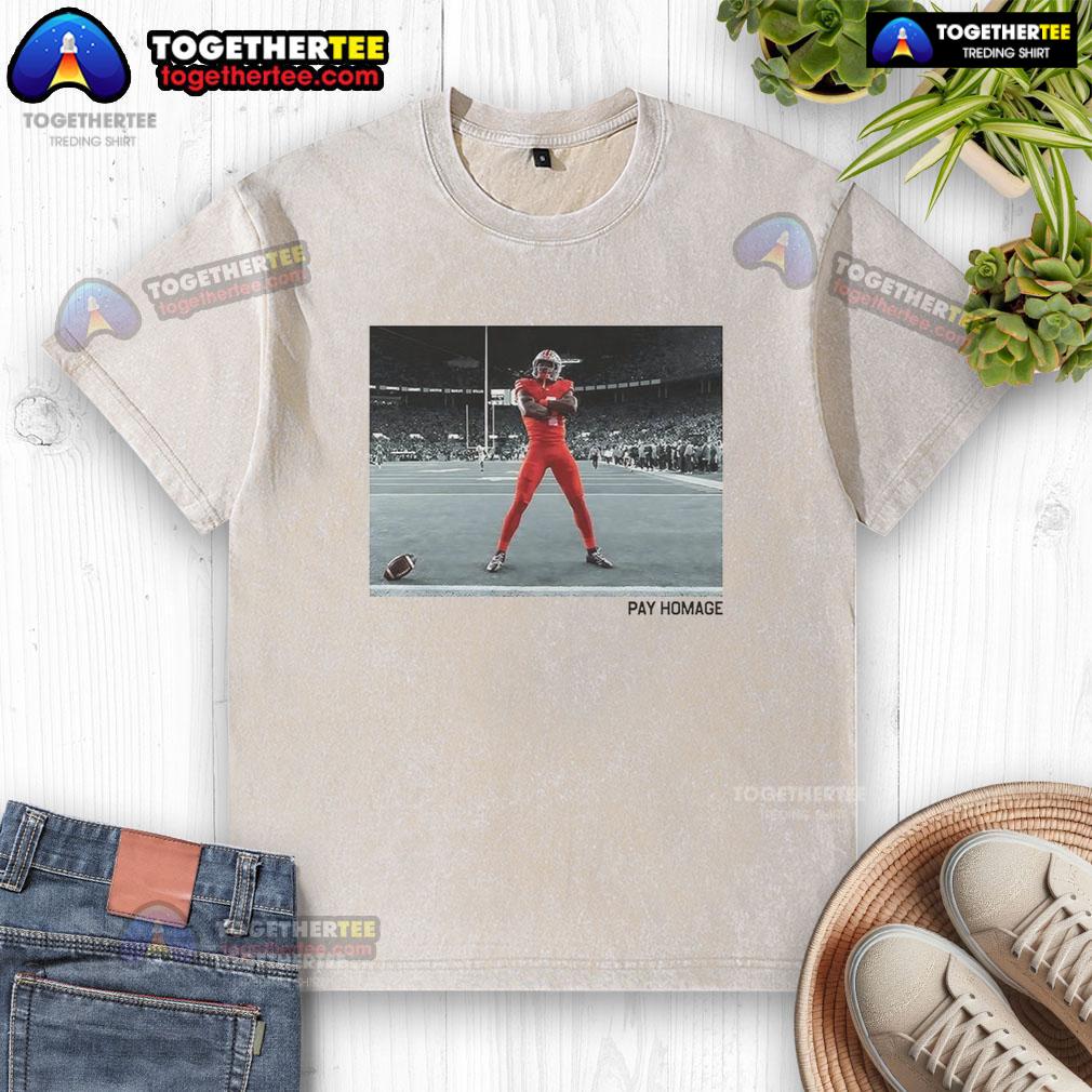 Original Jeremiah Smith Ohio State Buckeyes Football Pay Homage T-Shirt - Image 6
