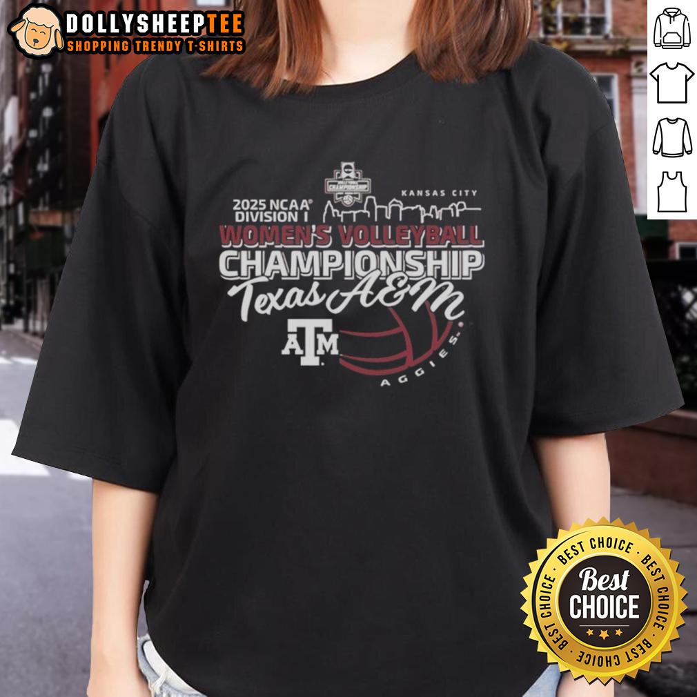 Original Texas A And M Aggies 2025 NCAA Division I Women's Volleyball Championship Final Four Bound T-Shirt - Image 3