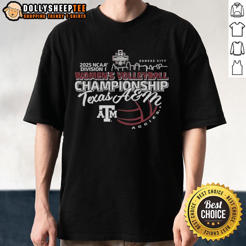 Original Texas A And M Aggies 2025 NCAA Division I Women's Volleyball Championship Final Four Bound T-Shirt