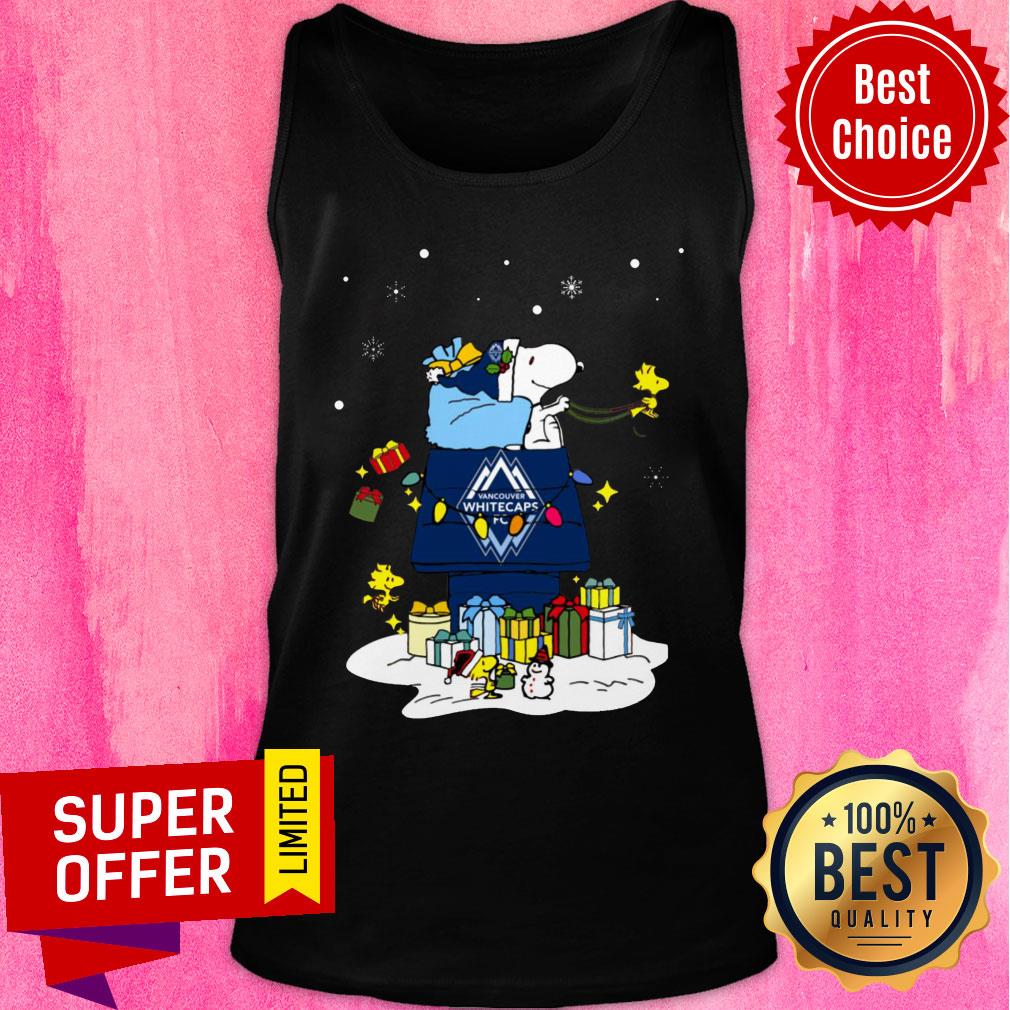 Awesome Vancouver Whitecaps FC Santa Snoopy Wish You A Merry Christmas Shirt - Image 4