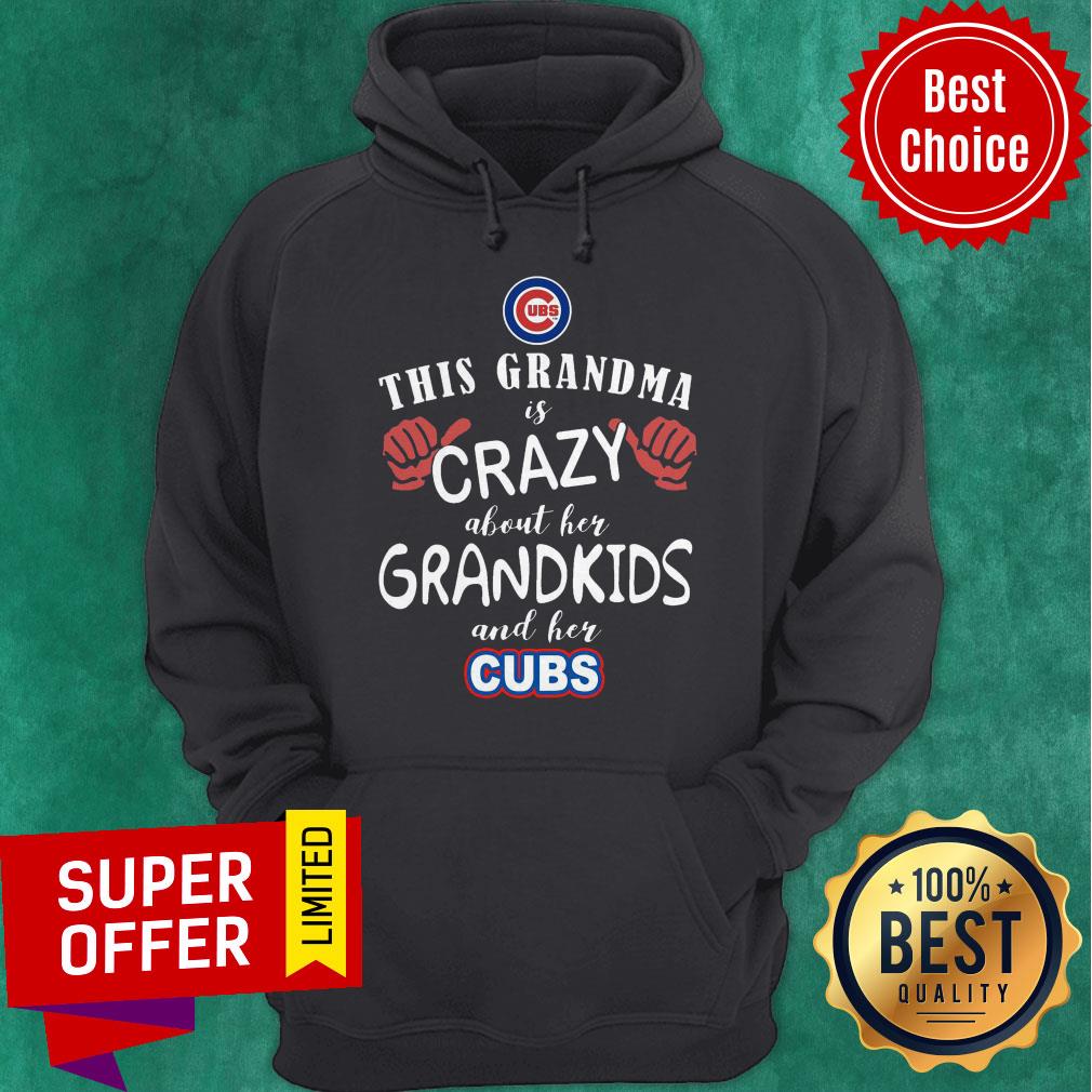Top This Grandma Is Crazy About Her Grandkids And Her Cubs Shirt - Image 3