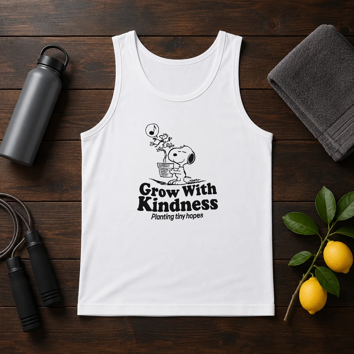 Awesome Snoopy Grow With Kindness Planting Tiny Hopes Shirt - Image 3