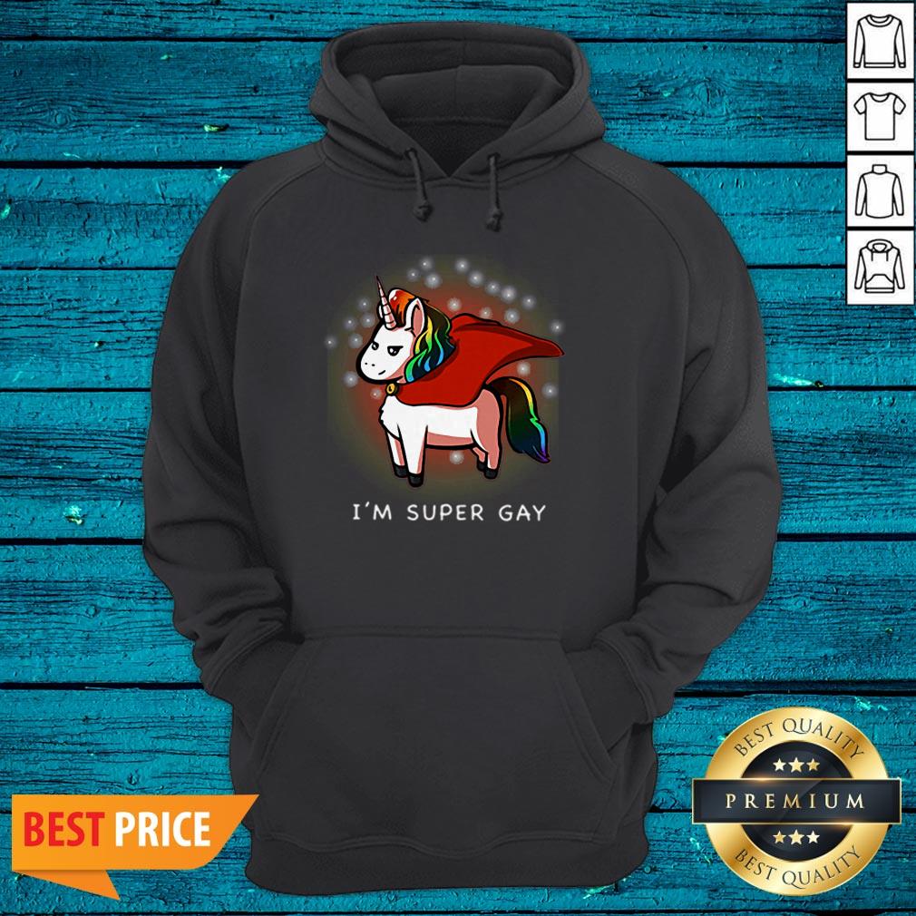 Great LGBT Unicorn I’m Super Gay Shirt - Image 3