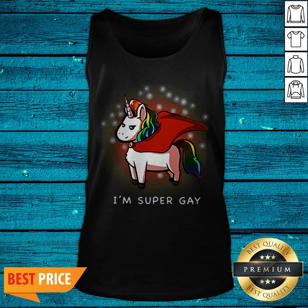 Great LGBT Unicorn I’m Super Gay Shirt - Image 5