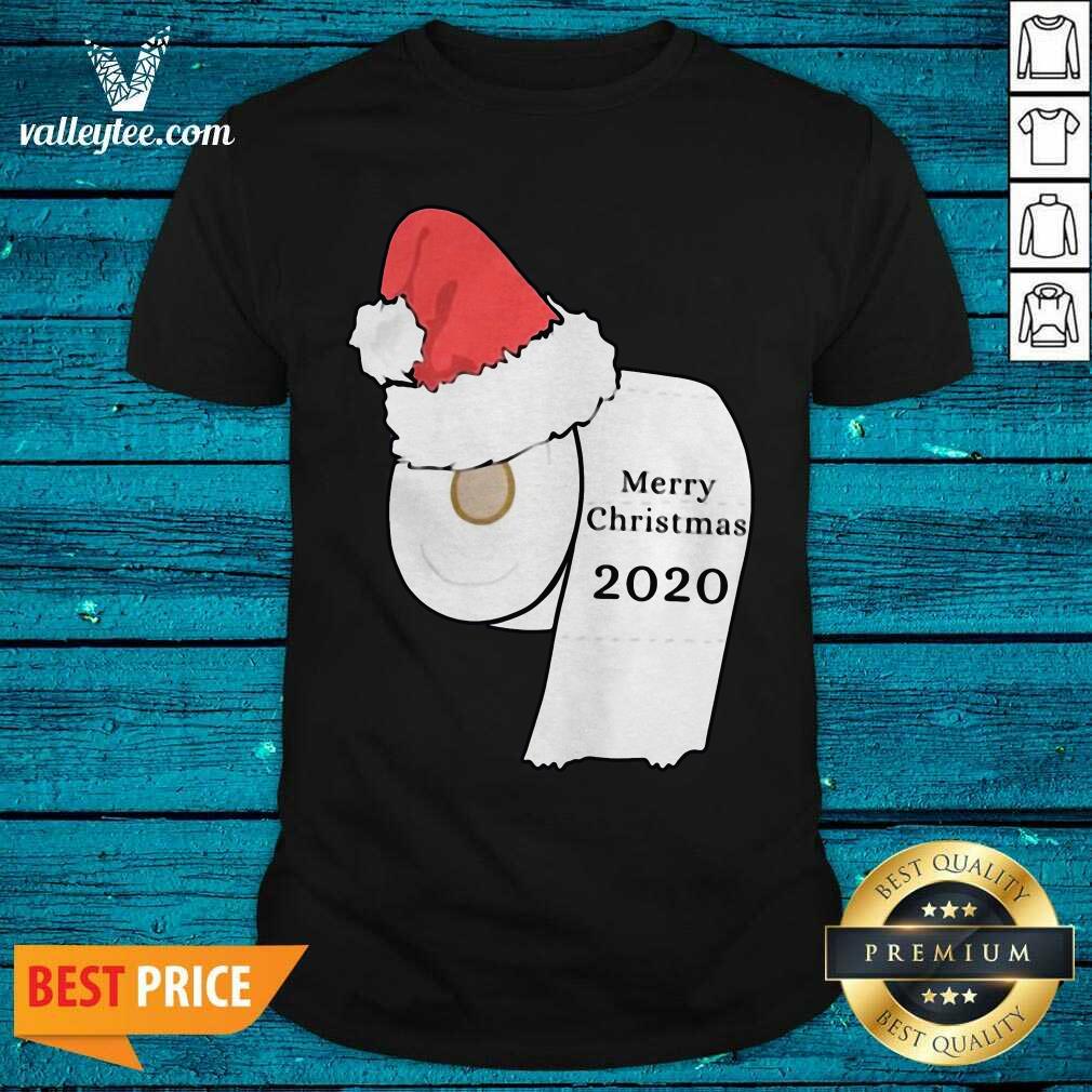 Premium Santa Hat Toilet Paper Merry Christmas 2020 Shirt