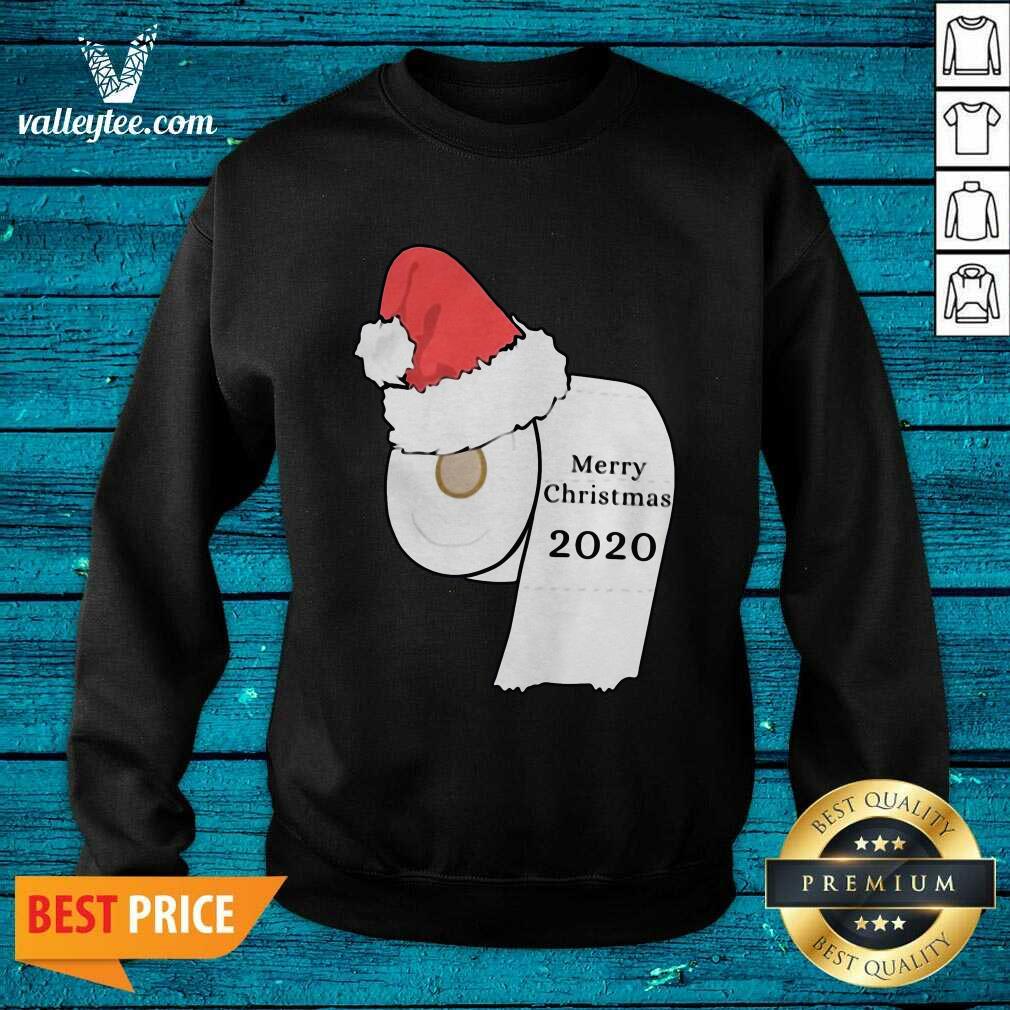 Premium Santa Hat Toilet Paper Merry Christmas 2020 Shirt - Image 5