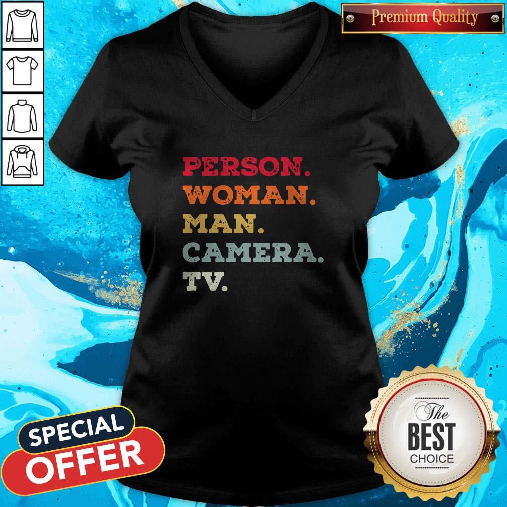 Trump Person Woman Man Camera TV tee- Donald Trump’s Crazy Cognitive Test Word Association Shirt - Image 3