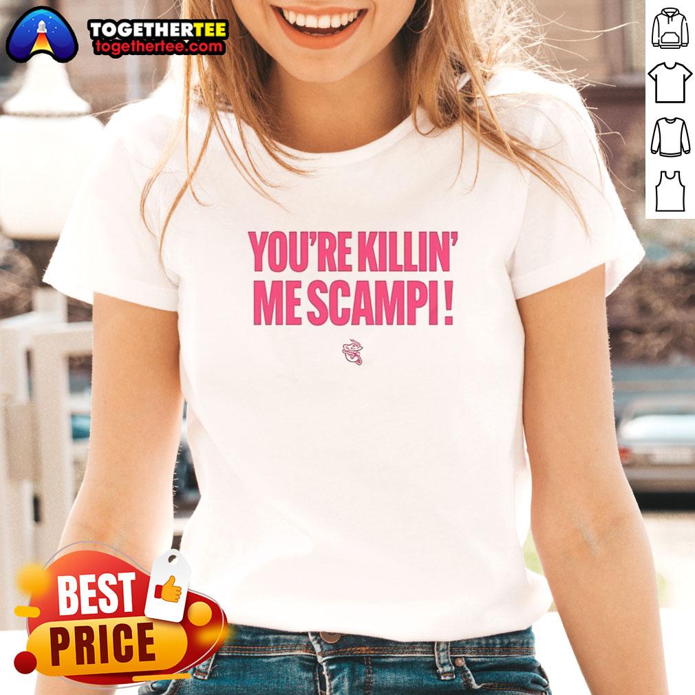 Awesome Jacksonville Jumbo Shrimp You're Killin Me Scampi T-Shirt - Image 3