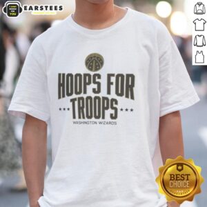 Awesome Hoops For Troops Washington Wizards Basketball T-Shirt