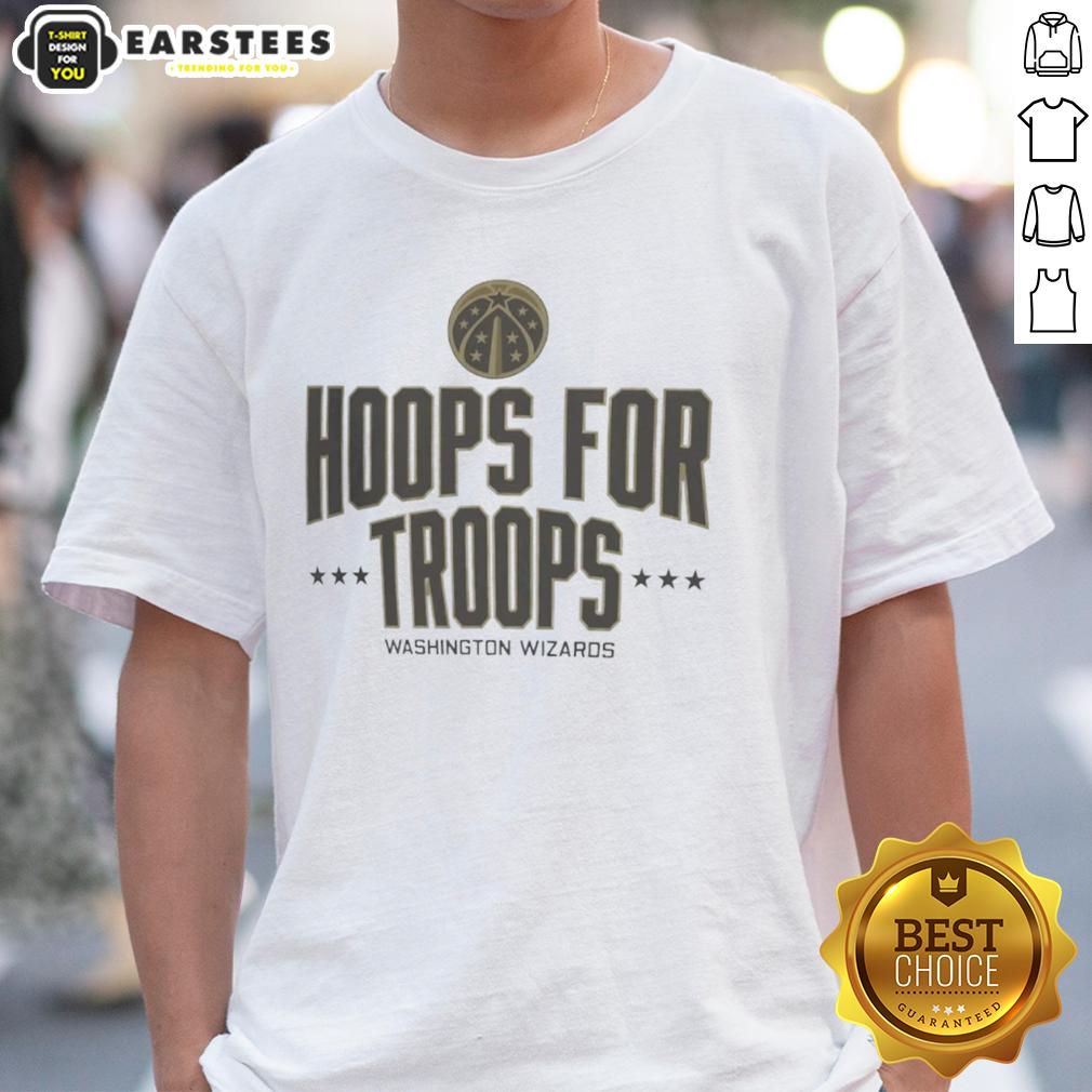 Awesome Hoops For Troops Washington Wizards Basketball T-Shirt