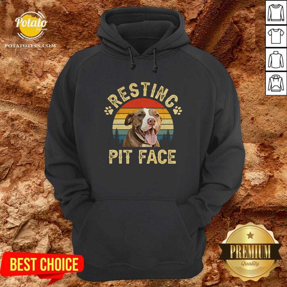 Top Pitbull Resting Pit Face Funny Shirt - Image 5