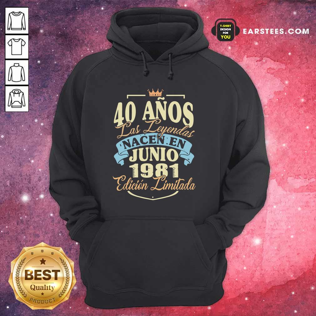 40 Anos Las Leyendas Junio 1981 Shirt - Image 4