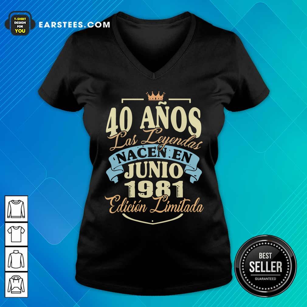 40 Anos Las Leyendas Junio 1981 Shirt - Image 5