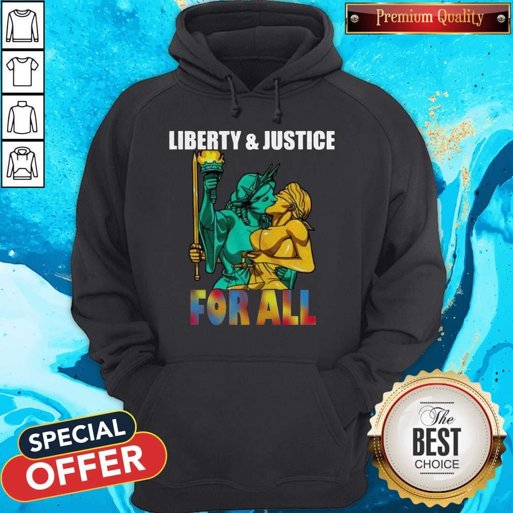 Liberty And Justice For All Lgbt Shirt - Image 2