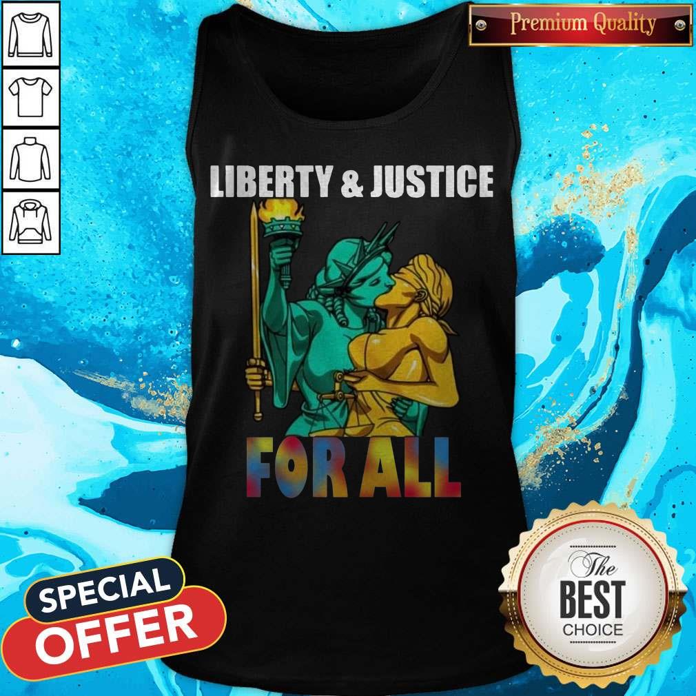 Liberty And Justice For All Lgbt Shirt - Image 4
