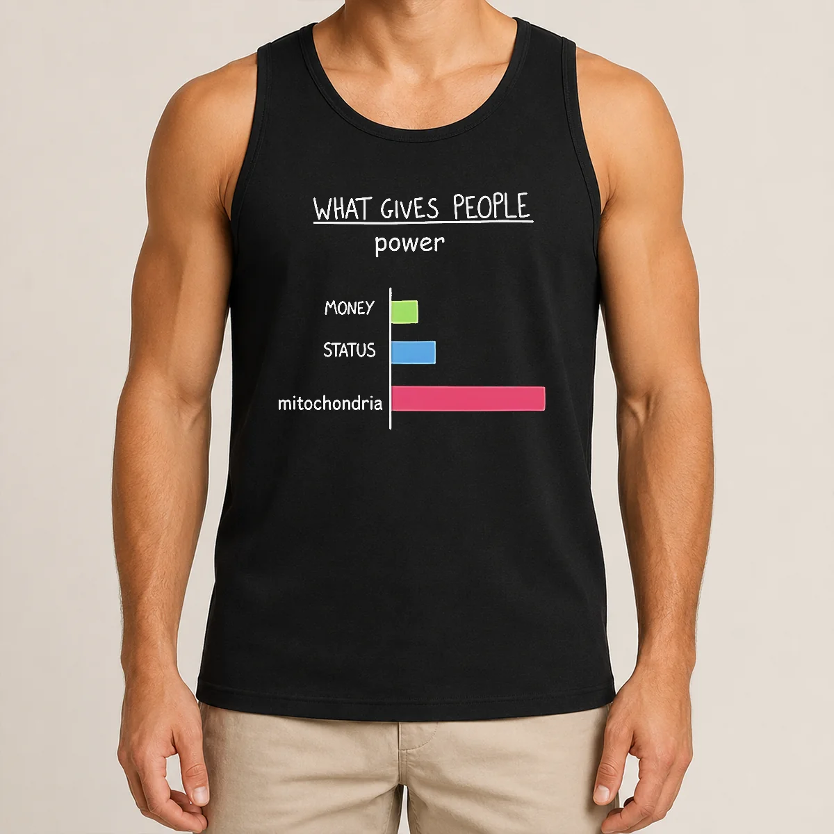 Pretty Hot What Gives People Power Money Status Mitochondria Shirt - Image 3