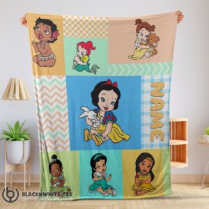 Awesome Cute Disney Princess Baby Princess Blanket Fleece Customized Blanket