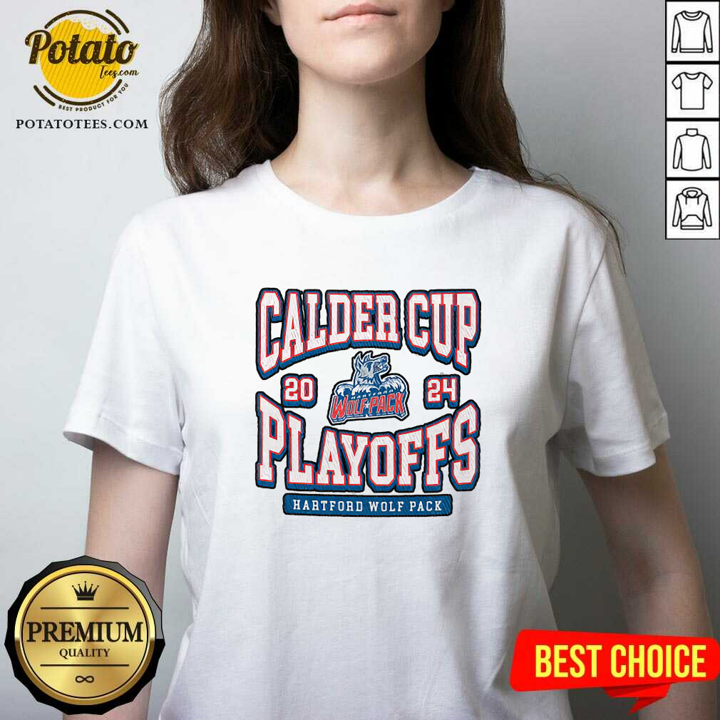 AHL Hartford Wolf Pack 2024 Calder Cup Playoffs T-Shirt - Image 3
