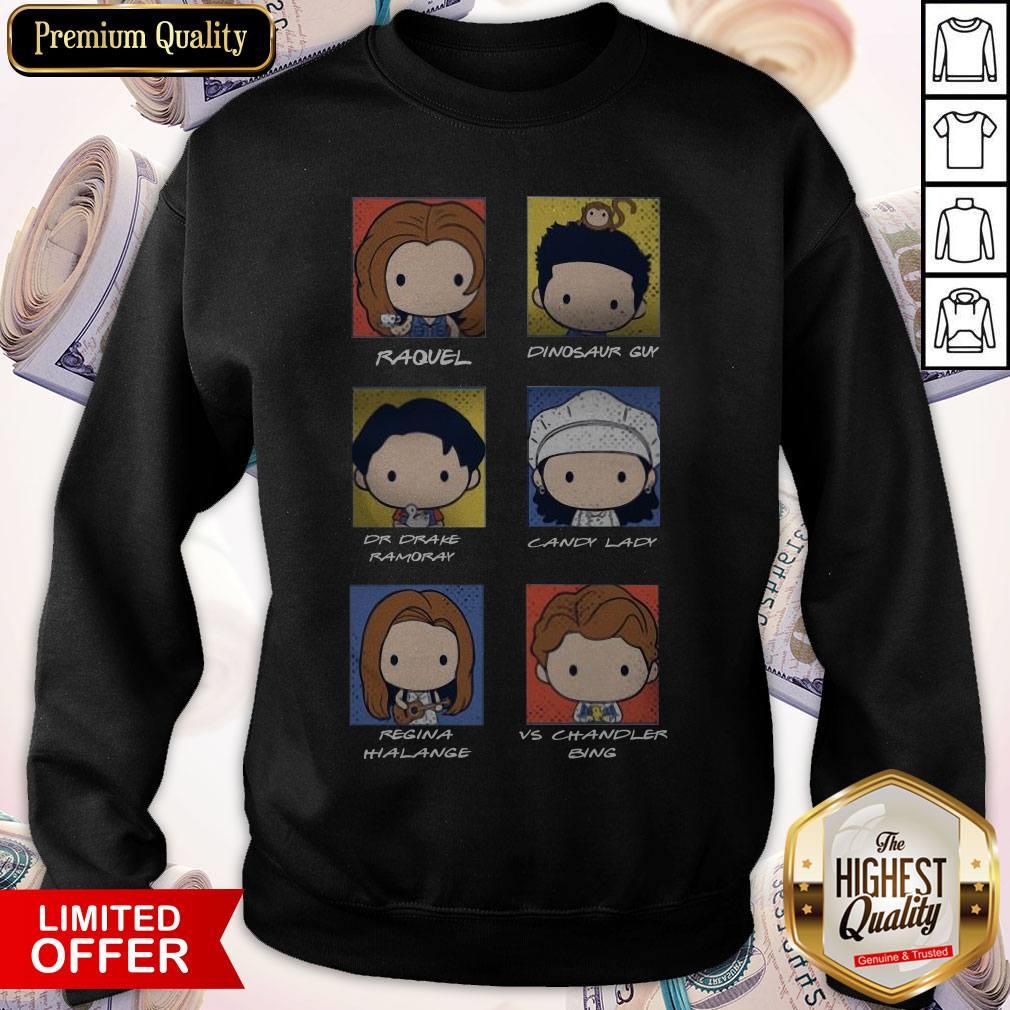 Paquel Dinosaur Guy Dr Drake Ramoray Candy Chibi Friends Tv Show Shirt - Image 5