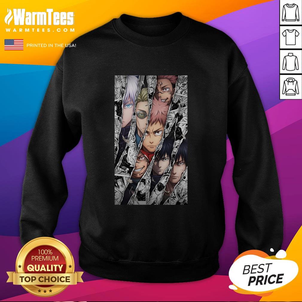 Awesome Jujutsu Kaisen Characters Manga Panel Burst T-Shirt - Image 5