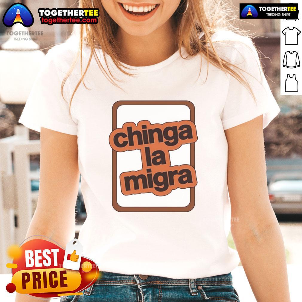Premium Chinga La Migra Logo T-Shirt - Image 3