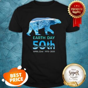 Polar Bear Earth Day 50th Anniversary April 22nd 1970-2020 Shirt