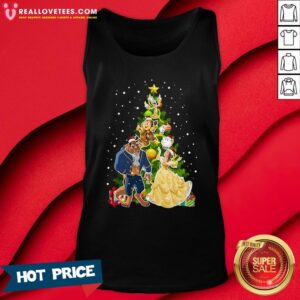 Alternative view of Good Beauty And The Beast Christmas Tree Shirt