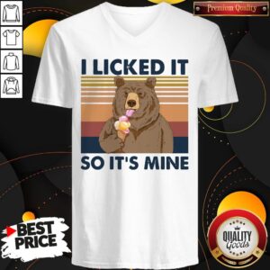 Alternative view of Bear Eat Ice I Licked It So It’s Mine Vintage Shirt