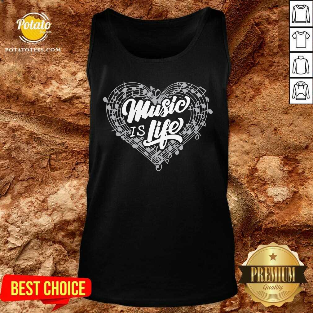 Music Is Life For Awesome Song Writer Composer Musician Shirt - Image 3