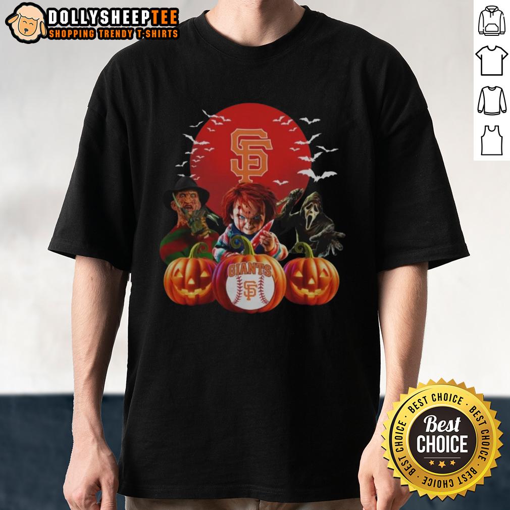 Top San Francisco Giants MLB Horror Movie Halloween T-Shirt