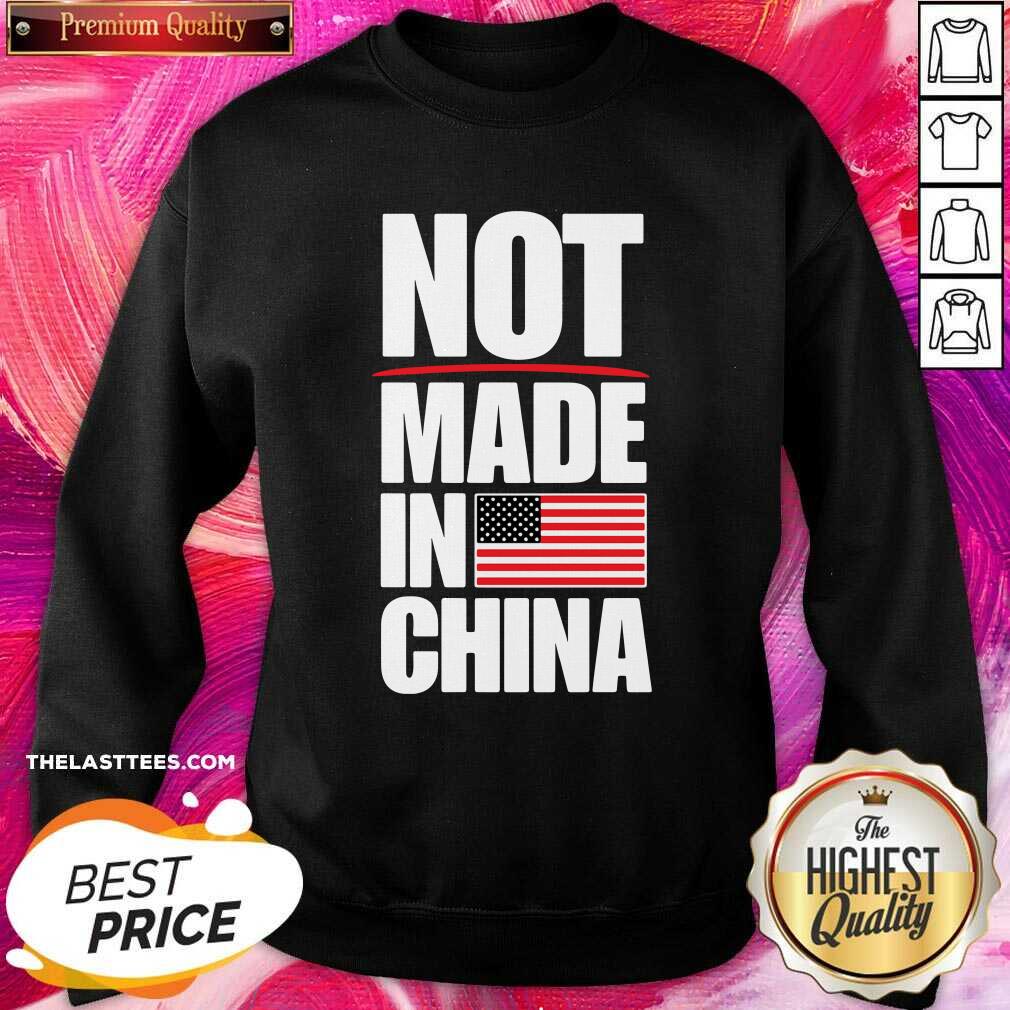 Love Not Made In China American Flag Shirt - Image 4