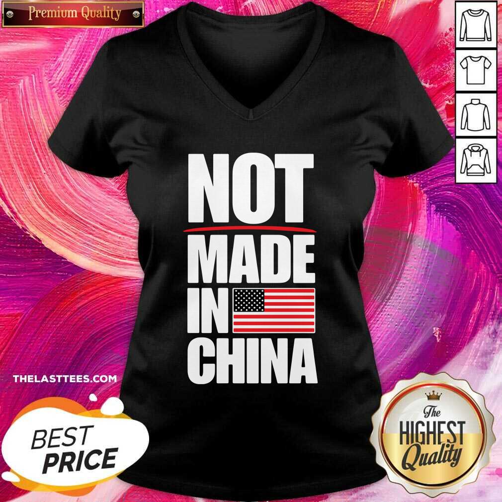 Love Not Made In China American Flag Shirt - Image 2