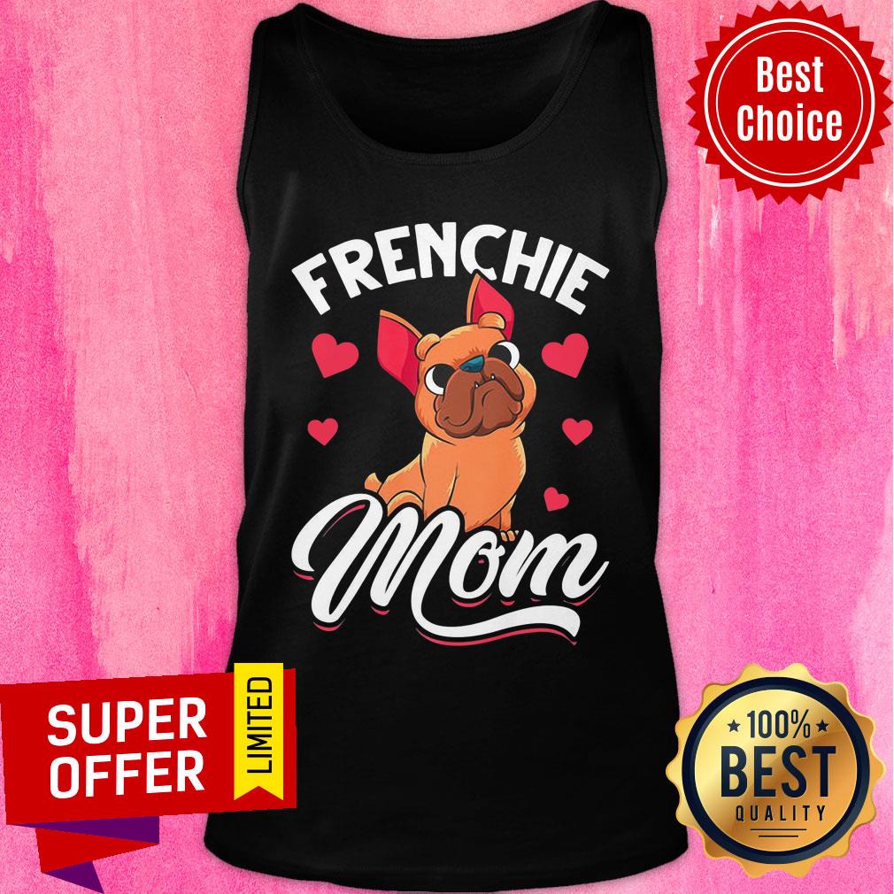 Bulldog Frenchie Mom Heart Shirt - Image 3