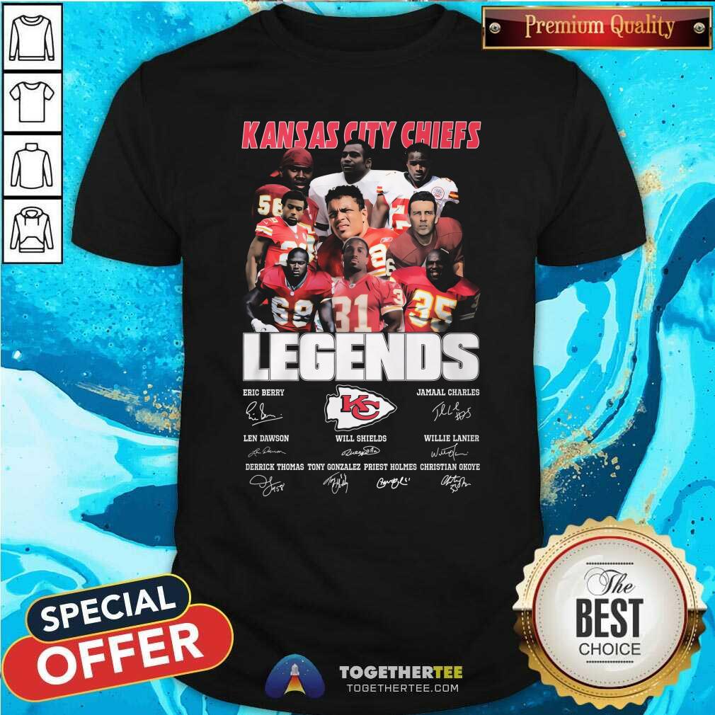 Official NFL Kansas City Chiefs Football Team Legends T-Shirt