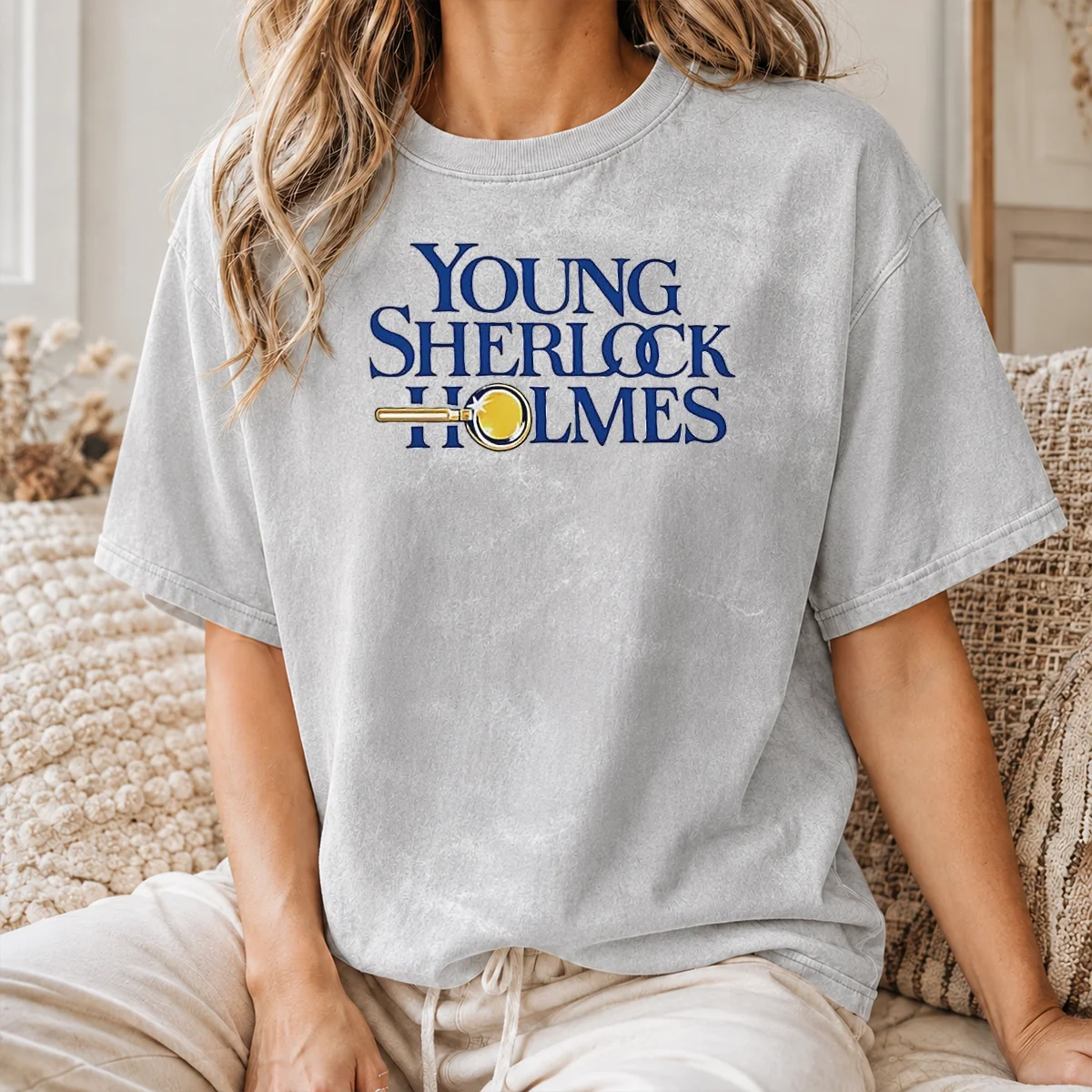 Premium Young Sherlock Holmes Movie Logo 1985 Film Shirt - Image 8