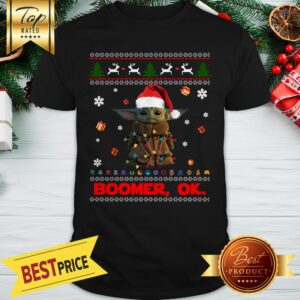 The Mandalorian Baby Yoda Boomer Ok Christmas Shirt