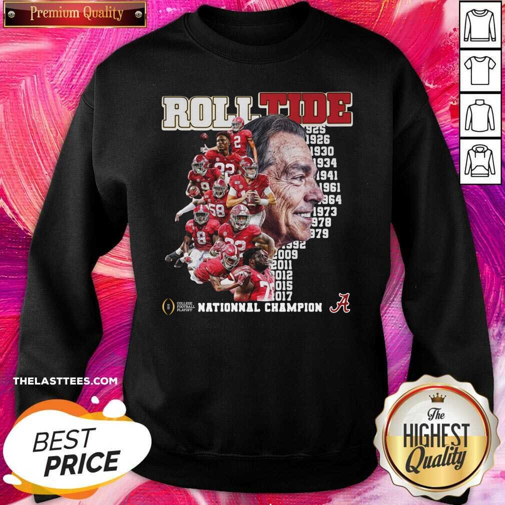 Awesome Alabama Crimson Tide Roll Tide National Champion Shirt - Image 4