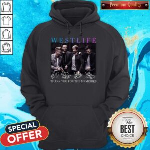 Alternative view of Westlife Thank You For The Memories Signatures Shirt
