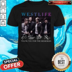 Westlife Thank You For The Memories Signatures Shirt